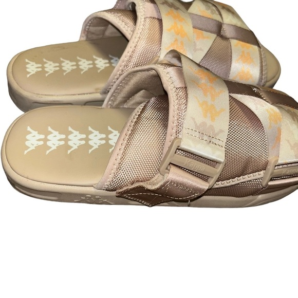 Kappa 222 Banda Mitel 8 Sandals Beige unisex men size 10 women 11.5 shoes slides main image 4